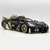 1: 8 Bugatti Special Edition Supercar with Remote Control, Electric Doors, Electric Air Suspension, Steam Spray System(4368 Pcs) - BAV BRICK